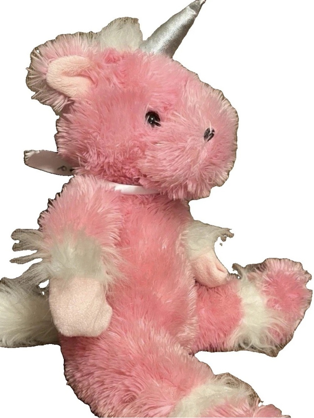 Build a Bear Stuffed Pink Unicorn Plush Y2K